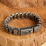 Buddha Stones Copper Dragon Chain Link Wealth Bracelet