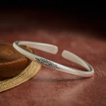 Buddha Stones Copper Lotus New beginning Cuff Bracelet