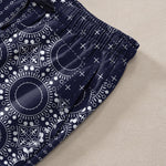 Buddha Stones Cotton Bohemian Bandana Pattern Men's Tapered Pants With Pockets