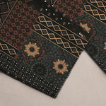 Buddha Stones Cotton Bohemian Floral Geometric Pattern Men's Tapered Pants With Pockets