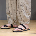 Buddha Stones Summer Casual Minimalist Drawstring Abstract Texture Pattern Ankle Pants Men's Harem Pants With Pocket