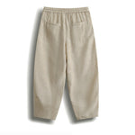 Buddha Stones Summer Casual Minimalist Drawstring Solid Cropped Pants Men's Harem Pants With Pocket