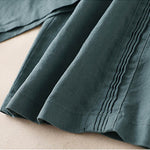 Buddha Stones Casual Plain Color Side Pleats Rayon Women's Wide Leg Pants With Pockets