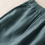 Buddha Stones Casual Plain Color Side Pleats Rayon Women's Wide Leg Pants With Pockets