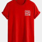 Regular Fit Cool Dads Club Print Cotton T-Shirt