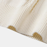 Twist Jacquard Knitted Zipper Polo Shirt & Slim Fit Tapered Trousers