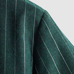 Men's Classic Striped Pocketless Button Casual Short Sleeve Shirt