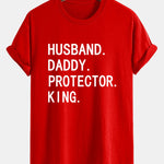 Regular Fit Men Slogan Print Cotton T-Shirt