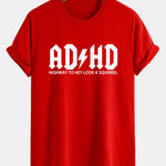 Regular Fit ADHD Print Cotton T-Shirt