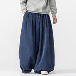 Corduroy Straight Wide-leg Harem Pants