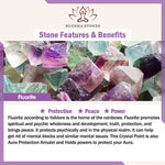 Buddha Stones "All the Best for Love and Harmony" Stone Quartz Bracelet Includes Gift Message Card