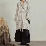 Textured Ink-dyed Mid-length Coat