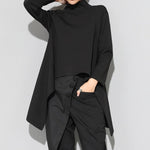 Irregular Loose Swallowtail Long-Sleeve T-Shirt