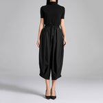 Women's Casual Pleated Wide-Leg Pants