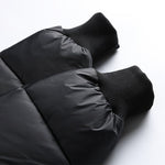 Stand-up Collar Solid Color Casual Cotton Jacket