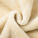 Teddy Lined Zipper Kangaroo Pocket Hoodie