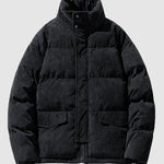 Men's corduroy thickened stand collar Puffer Jacket