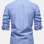 Cowboy Embroidery Cotton Oxford Button Up Shirt