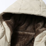 Faux Fur Lined Hooded Quilted Jacket