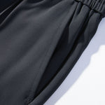 Single Pleat Drawstring Straight Leg Pants