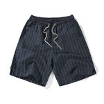 Retro Linen Striped Shorts
