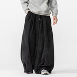 Corduroy Straight Wide-leg Harem Pants