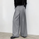 Pleated Wide-leg Floor-length Pants