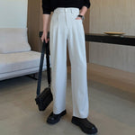 Lyocell Tencel Loose Straight Leg Casual Pants