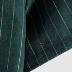 Men's Classic Striped Pocketless Button Casual Short Sleeve Shirt