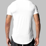 Men's Mesh Breathable Quick-Dry Elastic Solid Color Casual T-shirt