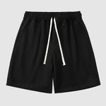 Men's Solid Suede Sleeveless Crew Neck T-Shirt Shorts Set