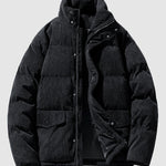 Men's corduroy thickened stand collar Puffer Jacket
