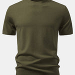 Solid Knitted Sweater T-Shirt