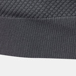 Pineapple Texture Knit V Neck Polo