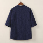 Cardigan Vintage Button Jacquard Shirt