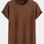 Checkerboard Jacquard Arc Hem T-Shirt & Checkerboard Jacquard Shorts