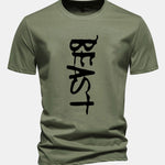 Regular Fit Beast Print Cotton T-Shirt