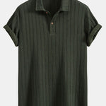 Twist Texture Knit Polo Shirt