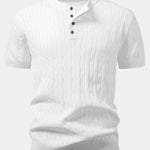 Twist Knitted Henley Shirt