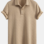 Striped Jacquard Polo Shirt