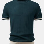 Textured Knitted T-Shirt