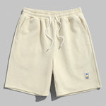 Geometric Jacquard  Drawstring  Shorts