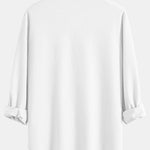 Long Sleeve Muscle Fit Ribbed Button Up Shirt