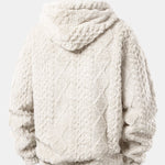 Geometry Jacquard Teddy Hoodie