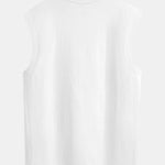3 Pieces Relax Fit Cotton Drop Shoulder Sleeveless T-Shirts