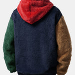 Color Block Teddy Hoodie & Color Block Teddy Jogger Pants