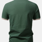 Contrast Raglan Sleeve Polo