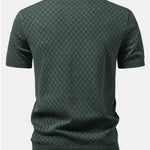 Diamond Crochet Knitted T-Shirt