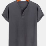 3 Pieces Cotton Henley T-Shirts