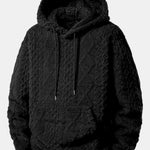 Geometry Jacquard Teddy Hoodie